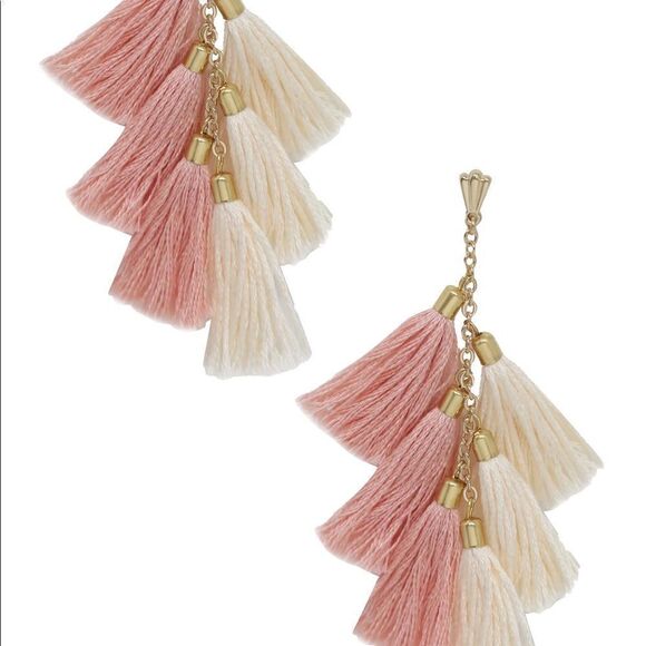 NWT Ettika Los Angeles Daydreamer Tassel Earrings - Picture 2 of 7